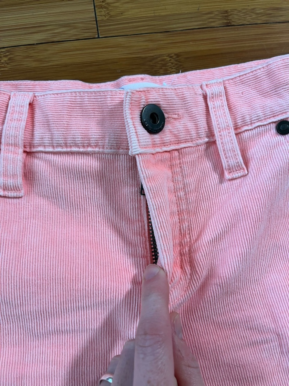 Carve Designs Oahu Corduroy Frayed Hem Shorts 6” Inseam in Dark Azeala - Picture 5 of 13